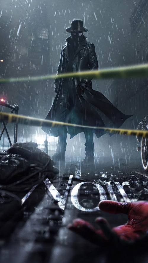 Spider-Man Noir in the Rain