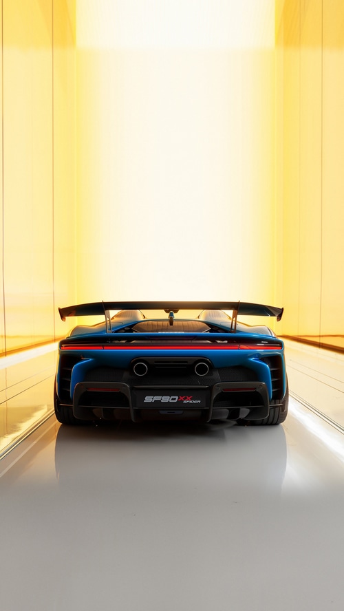 Ferrari SF90 XX Spider rear view