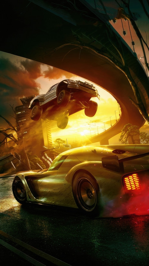 Forza Horizon 5 cars jumping and drifting