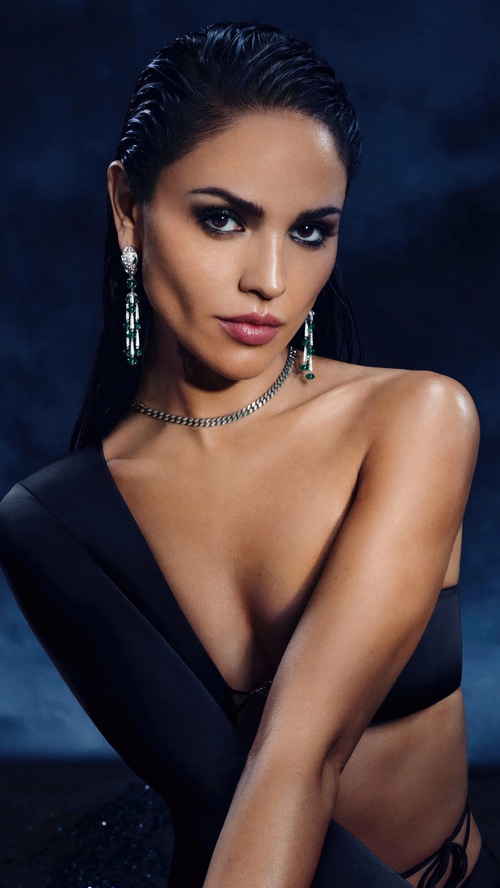 Eiza Gonzalez wearing jewelry