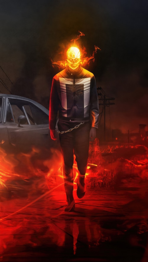 Ghost Rider in Fast X Artwork