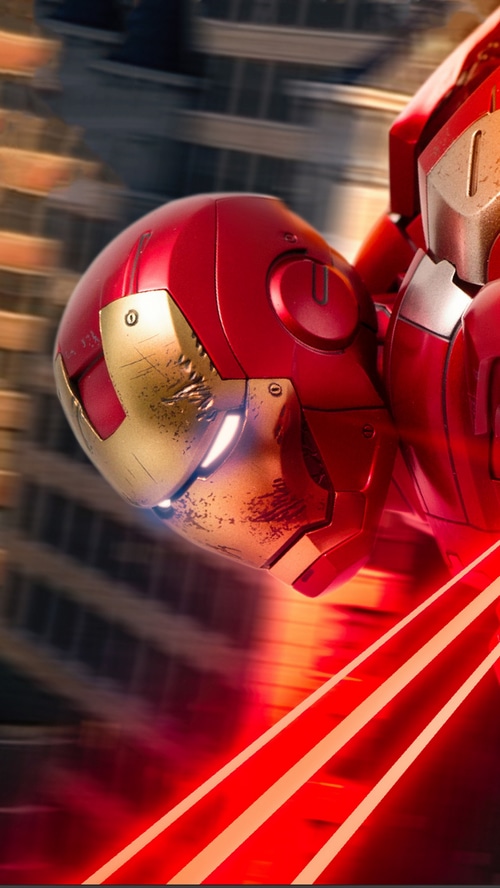 Iron Man in motion 4K