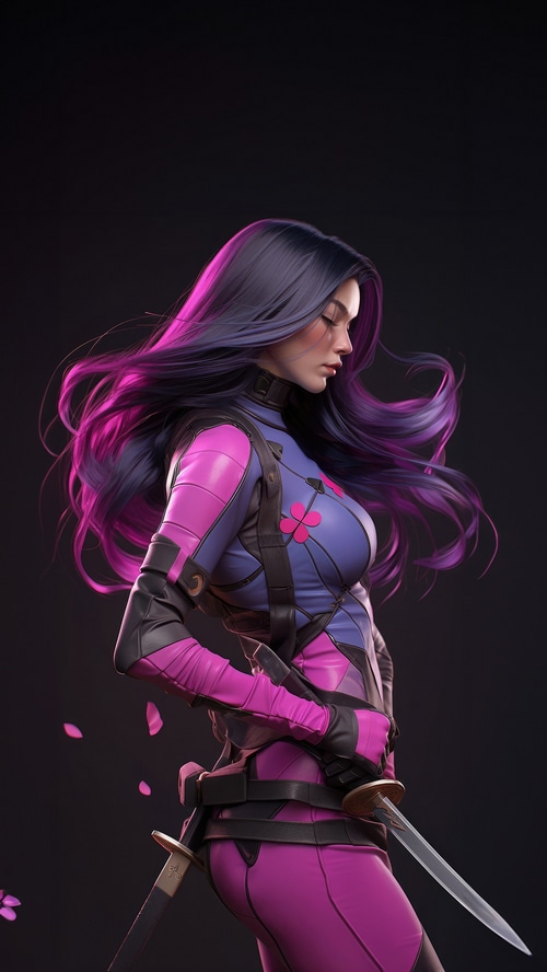 Psylocke Artwork 4K