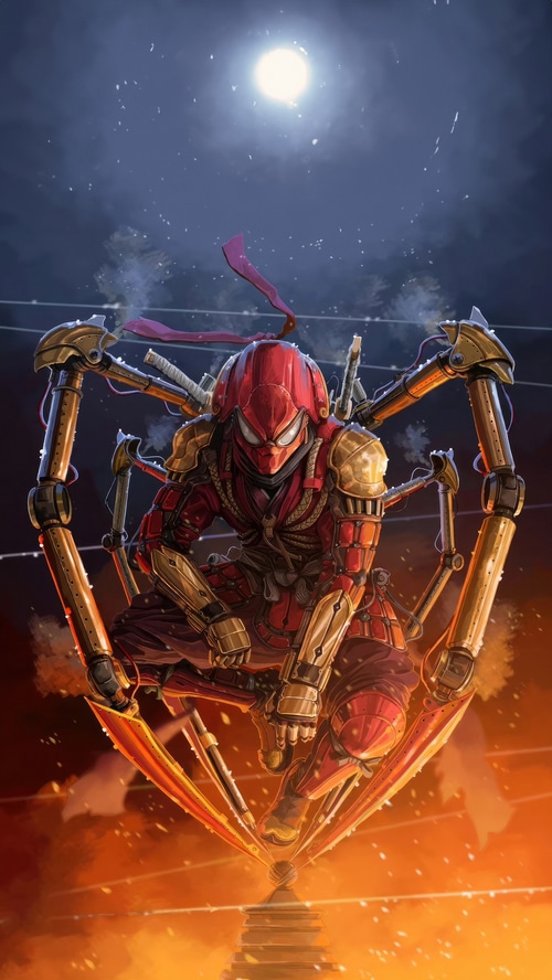 Samurai Spiderman Artwork