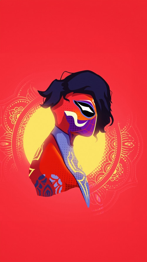 Spider-Man Across the Spider-Verse Minimalist Artwork