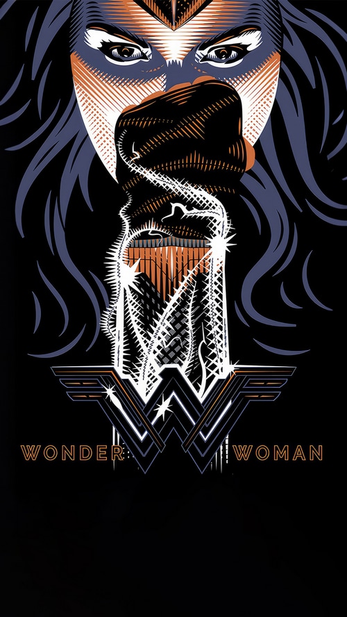 Wonder Woman minimalist artwork