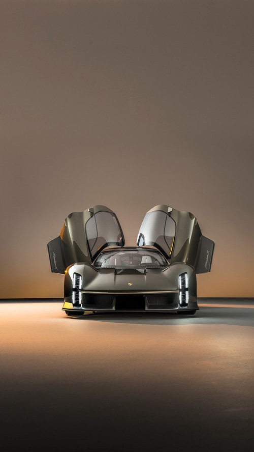 Porsche Mission X concept car with doors open
