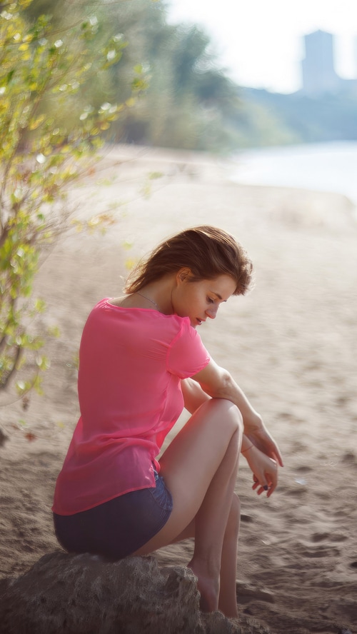 Girl on a beach