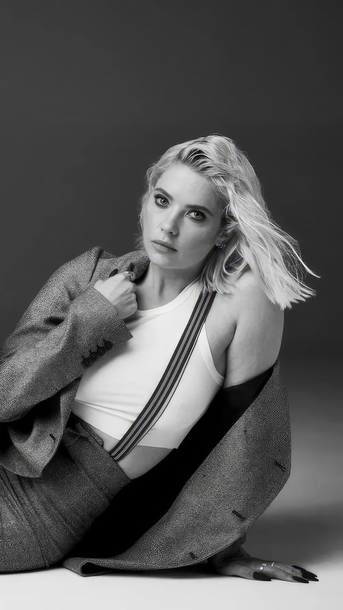 Ashley Benson in a suit