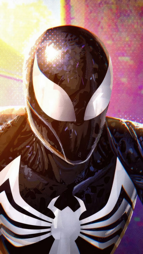 Spider-Man in Black Suit Artwork