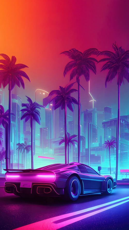 vaporwave, synthwave, retrowave, artist, artwork, digital art, hd HD ...