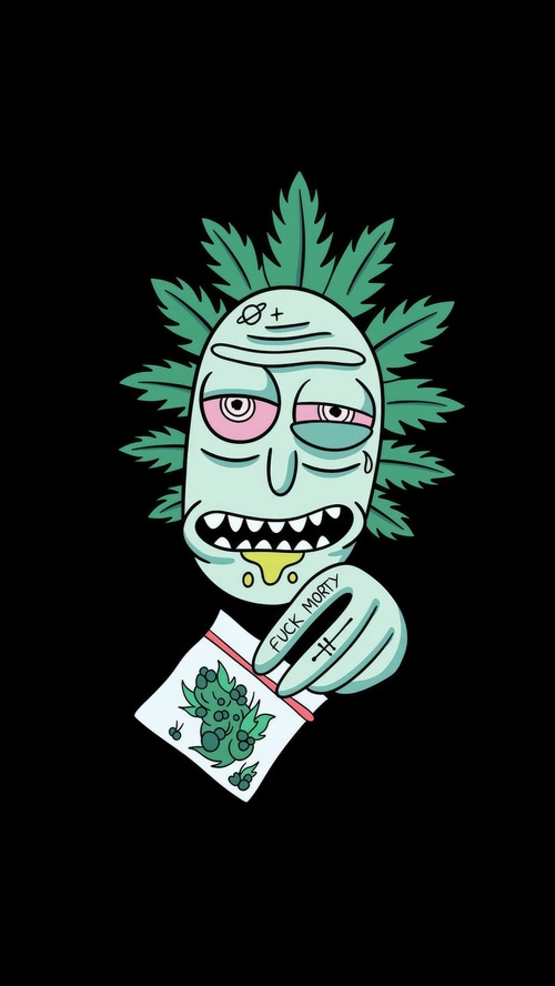 Rick and Morty with Marijuana