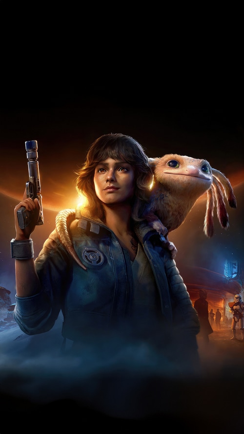 Kay Vess and Nix in Star Wars Outlaws