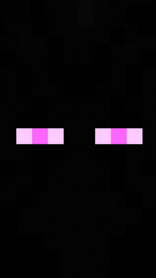 Minecraft Enderman Face Close-up