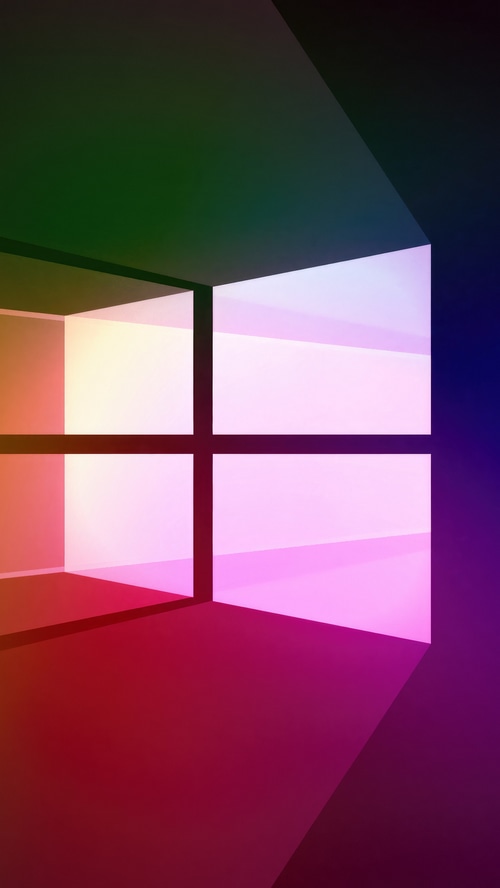 Windows 10 Logo with Gradient Colors