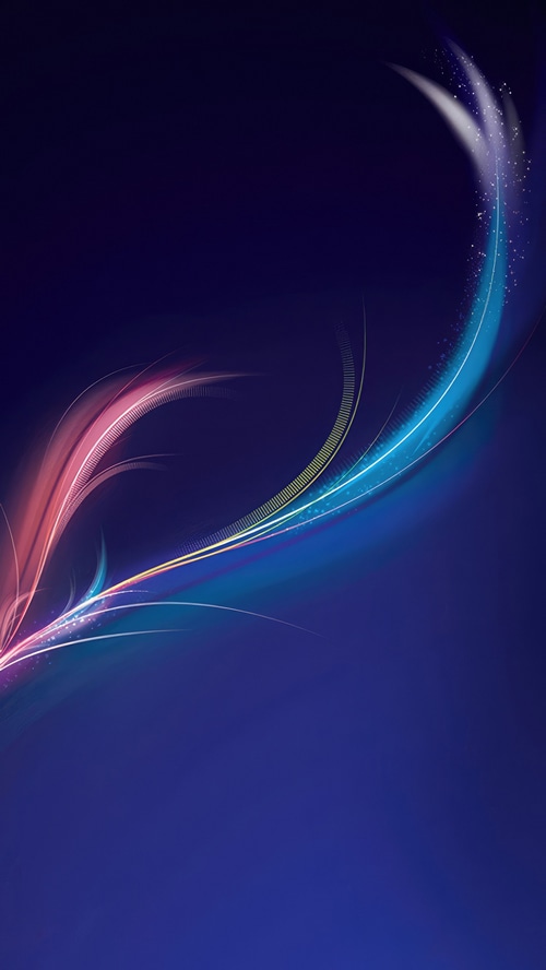Abstract digital art with glowing lines