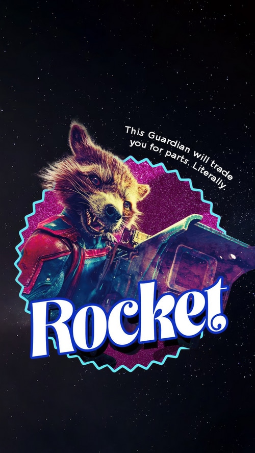 Rocket Raccoon from Guardians of the Galaxy Vol. 3