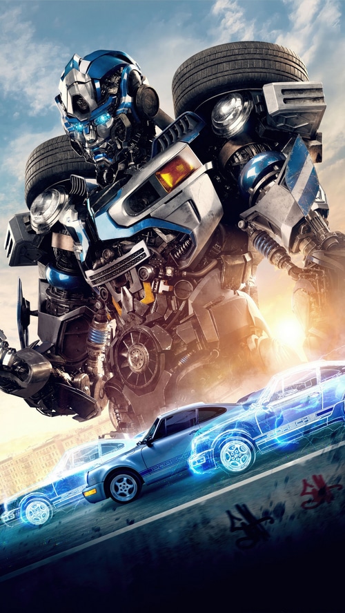 Mirage and Porsche 911 Carrera from Transformers: Rise of the Beasts