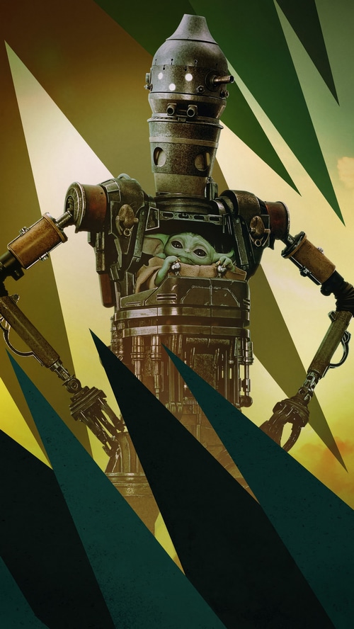 IG-11 and Grogu from The Mandalorian