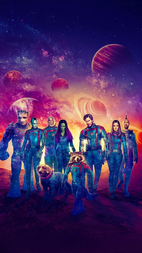 Guardians of the Galaxy Vol. 3 Characters in Space