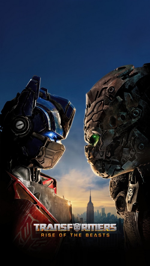 Transformers Rise of the Beasts Optimus Prime and Scourge