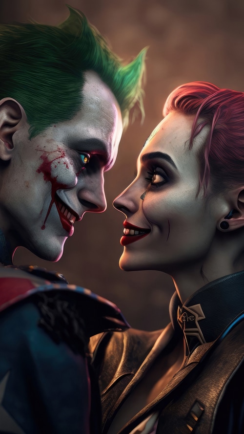 Joker and Harley Quinn artwork