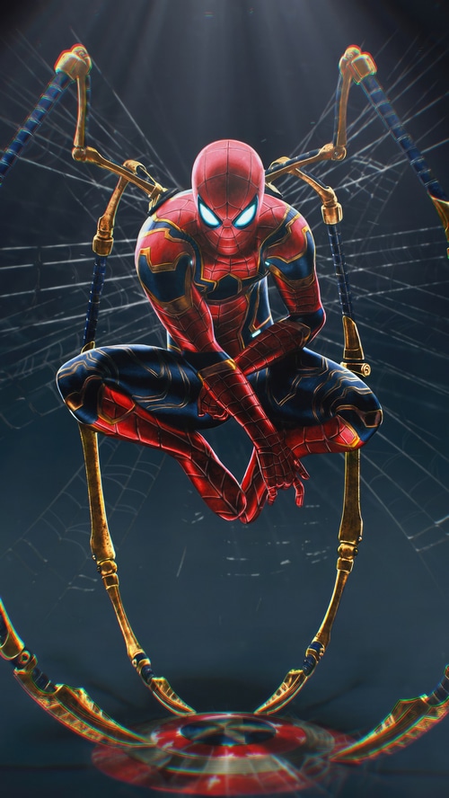 Spider-Man in Iron Spider Suit with Mechanical Arms