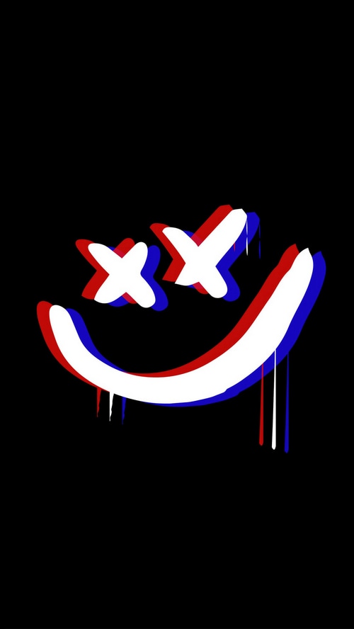Minimalist Dripping Smiley Face Artwork