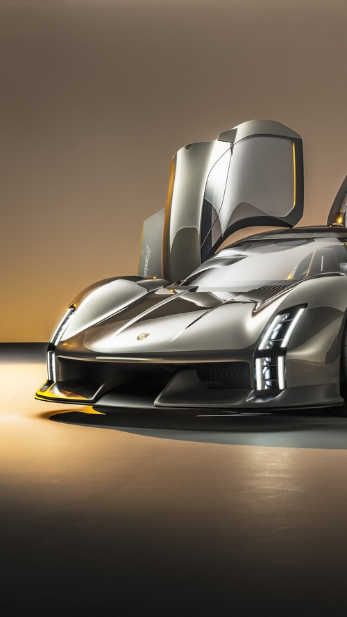 Porsche Mission X concept car with doors open