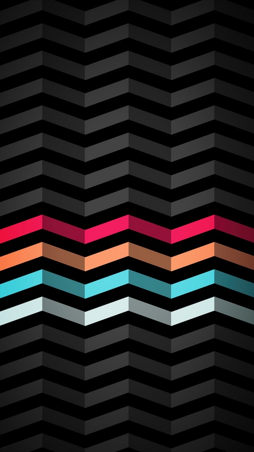 Abstract digital art with chevron pattern