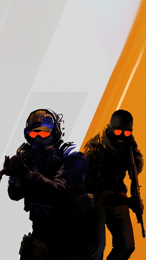 Counter-Strike characters with orange goggles