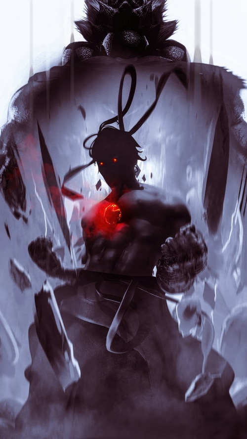 Ryu from Street Fighter with Satsui no Hado