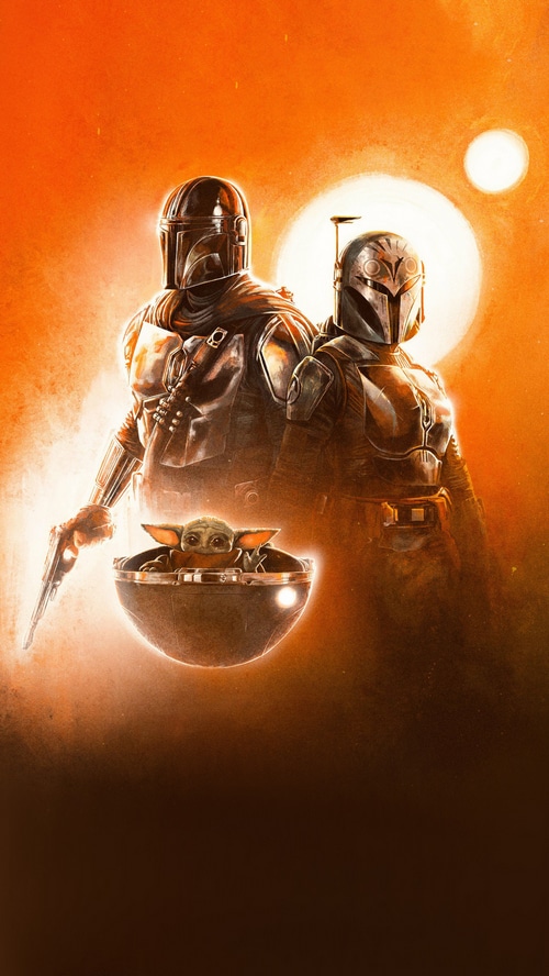 The Mandalorian and Grogu with Bo-Katan Kryze