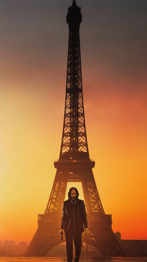 John Wick Chapter 4 Keanu Reeves Eiffel Tower