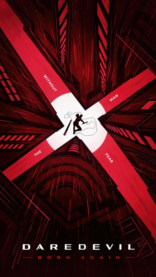 Daredevil Born Again Minimalist Artwork