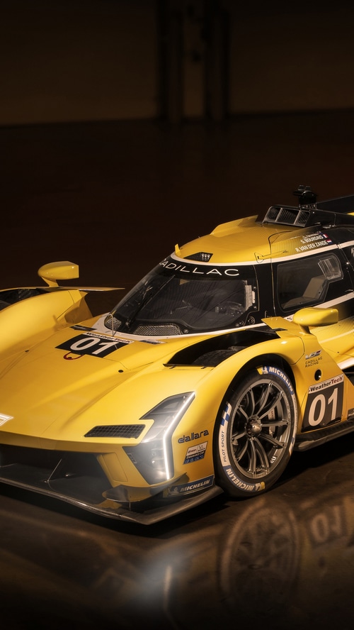 Yellow Cadillac Racing Car 01