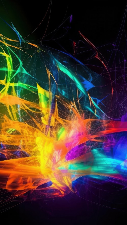Abstract digital art with vibrant colors