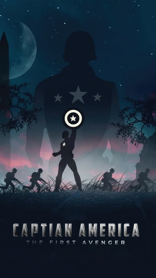 Captain America The First Avenger Silhouette Artwork