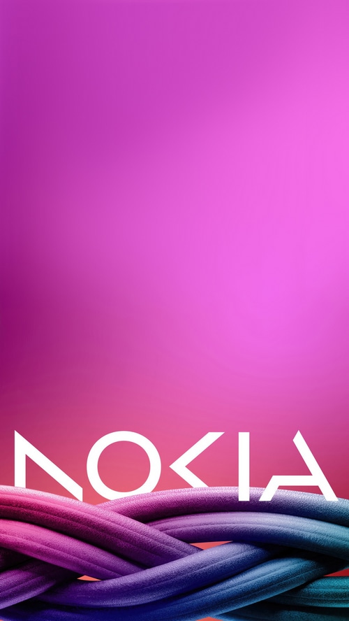 Nokia logo with braided cables