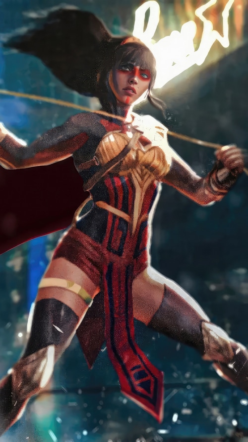 Wonder Girl artwork with lasso