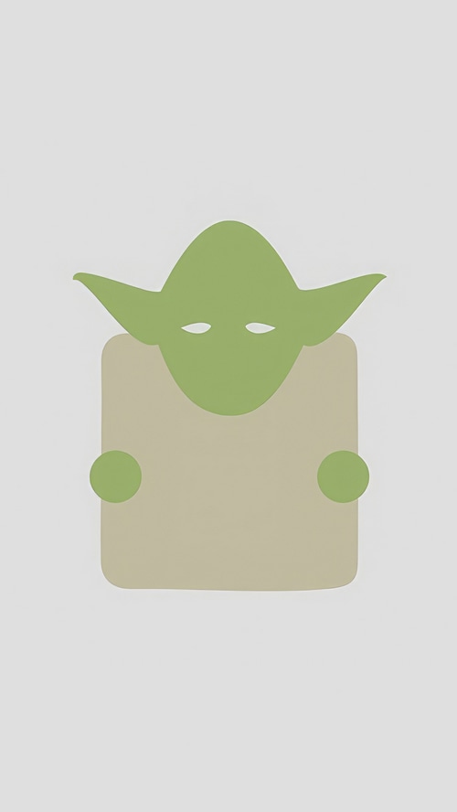 Minimalist Yoda from Star Wars