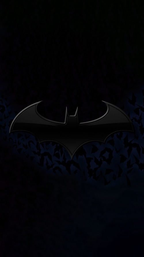 Batman Logo with Bats 4K