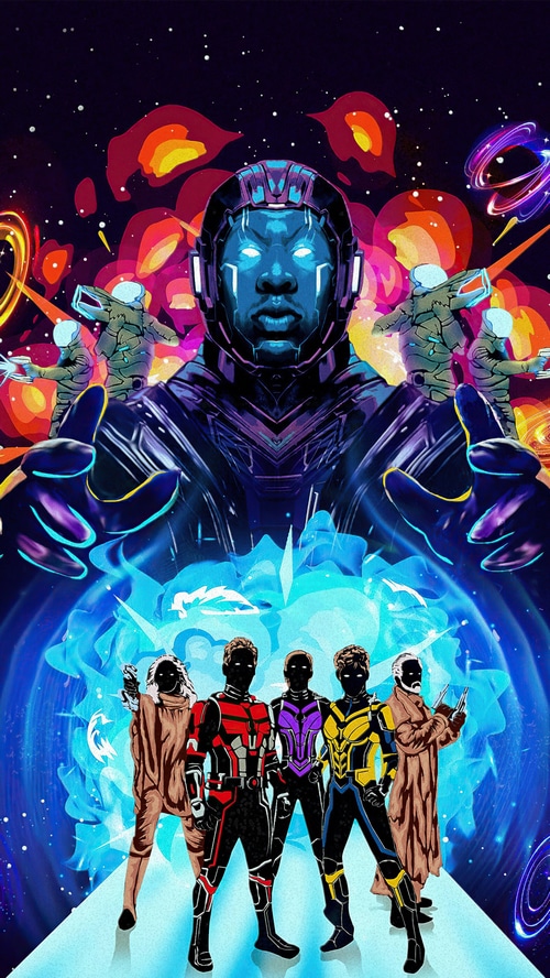 Kang the Conqueror and Ant-Man characters in Quantumania