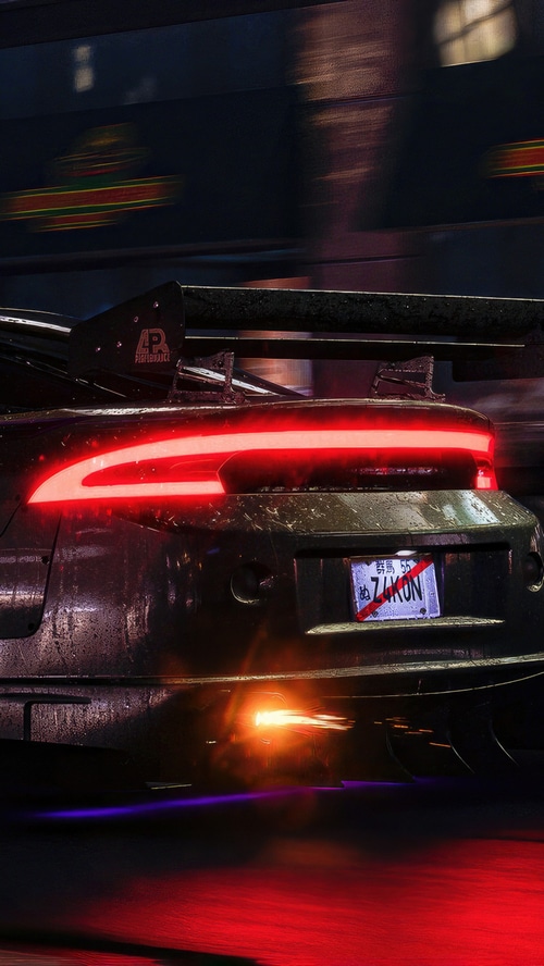 Need for Speed Unbound car with exhaust flames