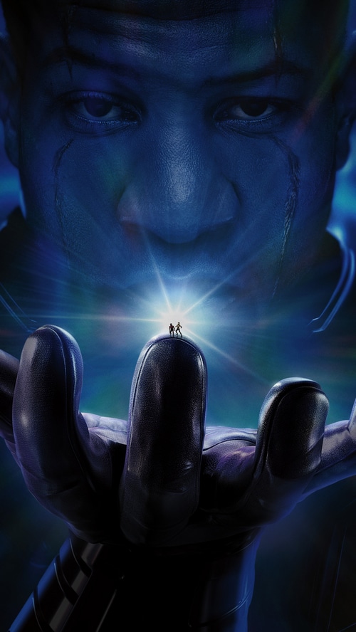 Kang the Conqueror and Ant-Man in Quantumania