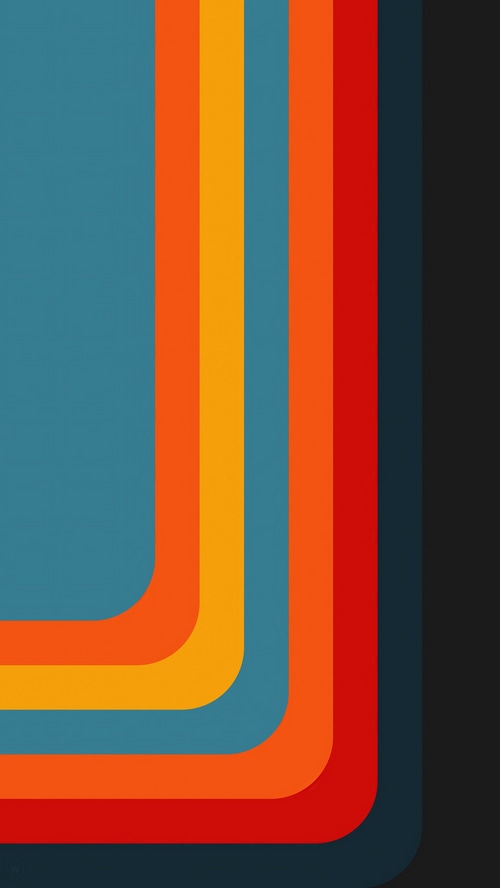Abstract artwork with colorful stripes