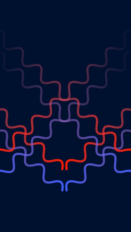 Abstract digital art with wavy lines