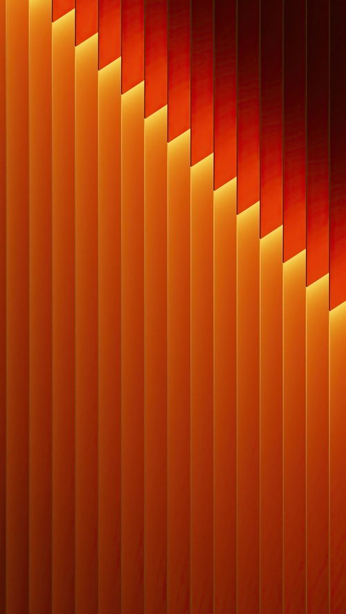Abstract orange and red digital art 4K