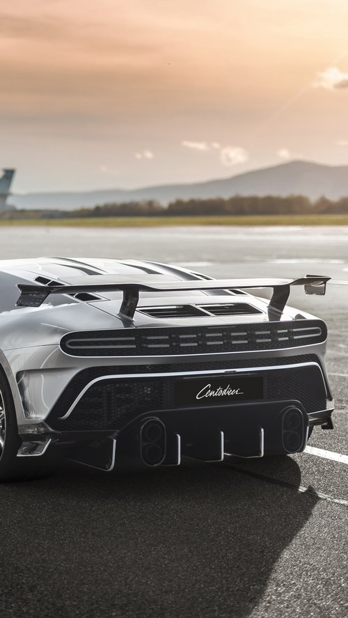 Bugatti Centodieci rear view 4K
