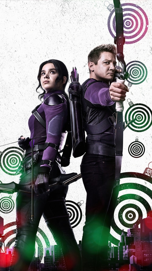 Hawkeye TV Series Poster with Kate Bishop and Clint Barton